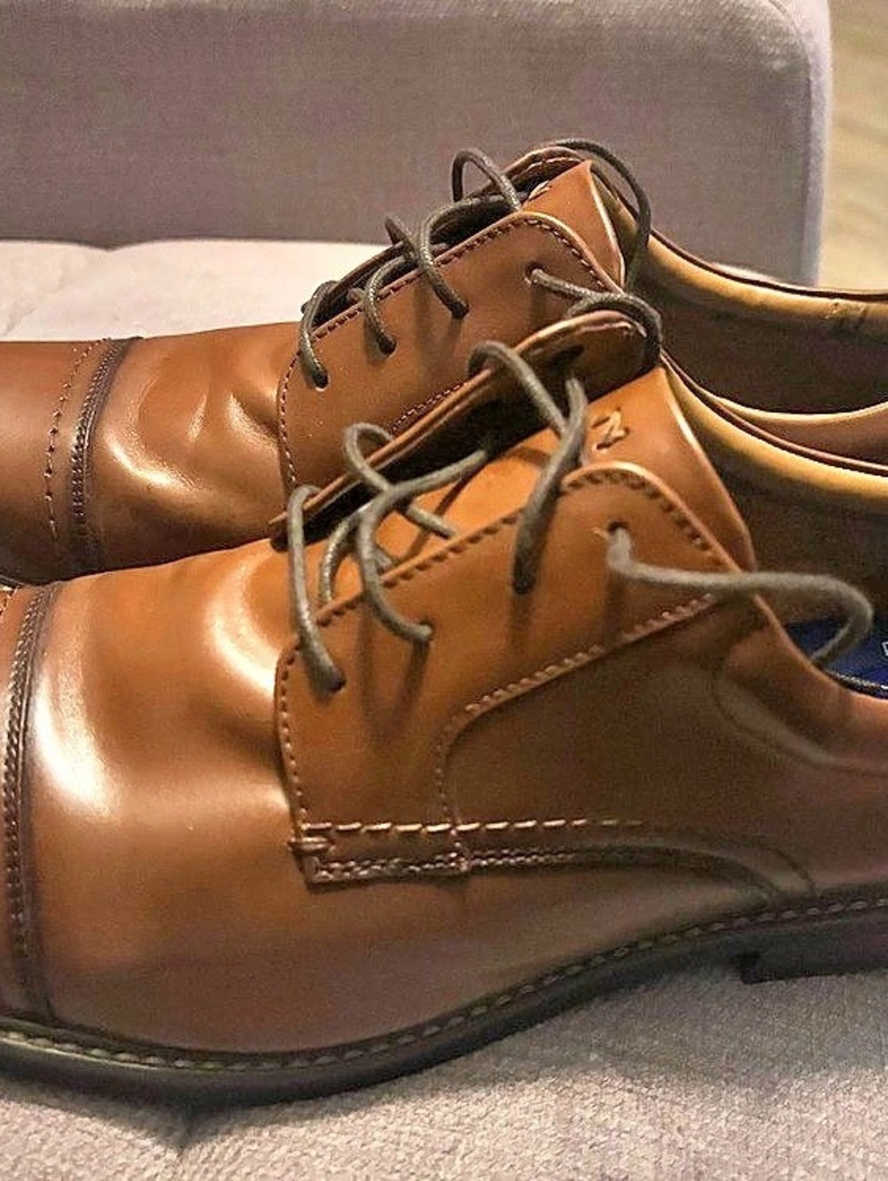 Nunn Bush Cameron Leather Cap Toe Oxfords US 12 M Like New.. worn a few hours f.